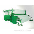 Slitting machine for warp knitting